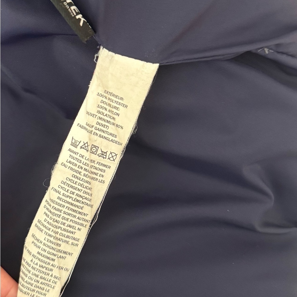 L.L.Bean Women’s DownTek Thigh Length Puffer Coat Size Small Navy Winter Jacket - Picture 10 of 10